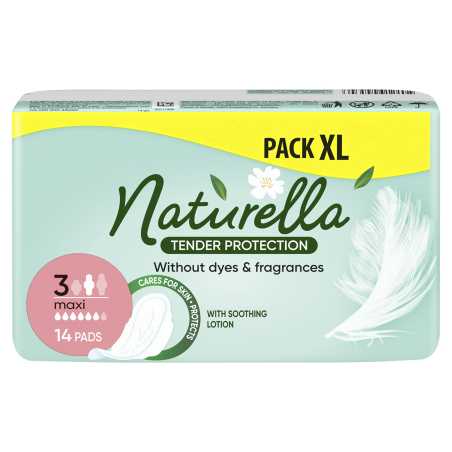 Dámské hygienické vložky Normal Plus Tender Protection Maxi Naturella - 14 ks