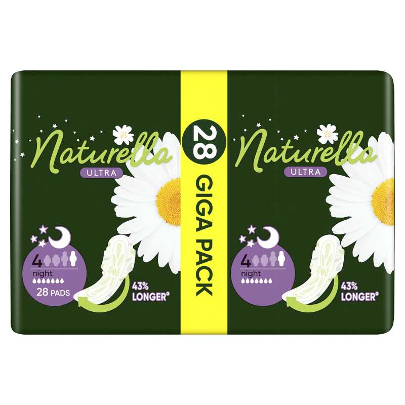 Dámské hygienické vložky na noc Ultra Night Quatro Naturella - 28 ks Dámské hygienické vložky na noc Ultra Night Quatro Naturella - 28 ks