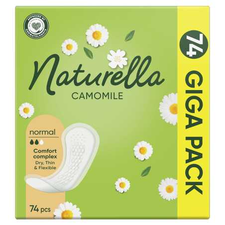 Slipové vložky Normal Camomile Naturella - 74 ks