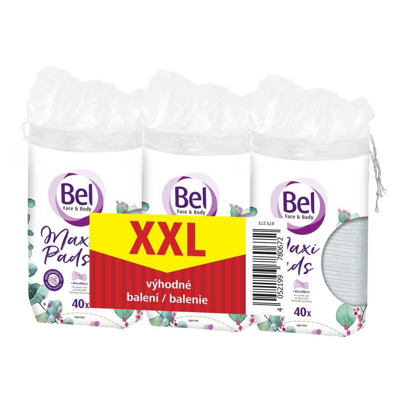 Sada oválných odličovacích tamponů Face & Body Cosmetic Bel - 3 x 40 ks Sada oválných odličovacích tamponů Face & Body Cosmetic Bel - 3 x 40 ks