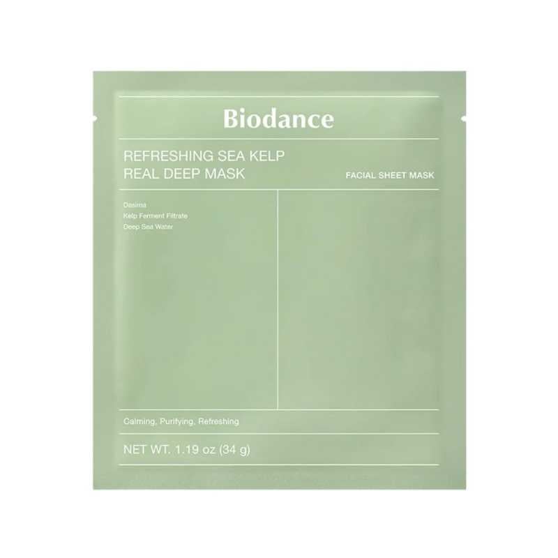 Zklidňující pleťová maska Refreshing Sea Kelp (Real Deep Mask) Biodance - 34 g