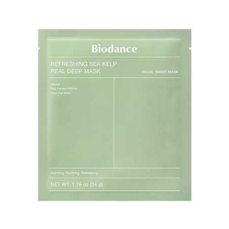 Zklidňující pleťová maska Refreshing Sea Kelp (Real Deep Mask) Biodance - 34 g