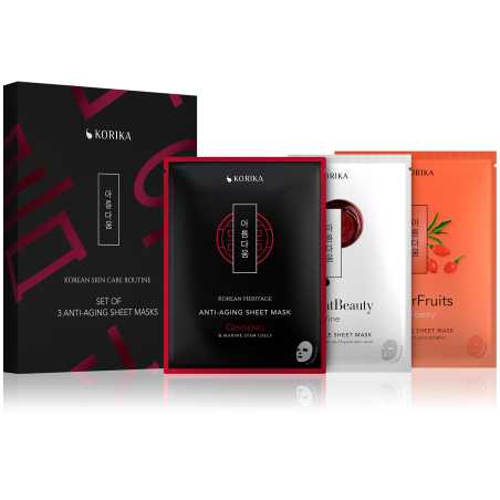 Sada masek proti stárnutí Anti-Aging Sheet Masks Korika