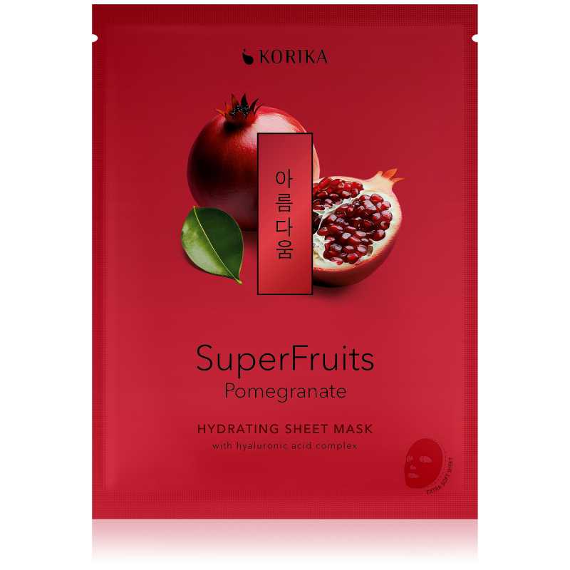 Hydratační plátýnková maska Superfruits Granátové jablko (Hydrating Sheet Mask) Korika - 25 g Hydratační plátýnková maska Superfruits Granátové jablko (Hydrating Sheet Mask) Korika - 25 g
