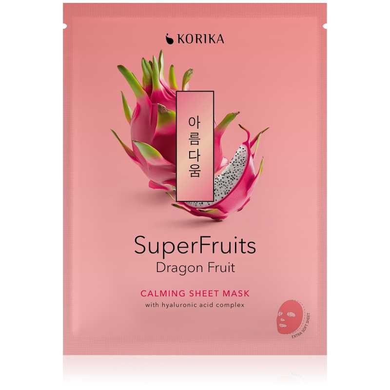 Zklidňující plátýnková maska Superfruits Dračí ovoce (Calming Sheet Mask) Korika - 25 g Zklidňující plátýnková maska Superfruits Dračí ovoce (Calming Sheet Mask) Korika - 25 g