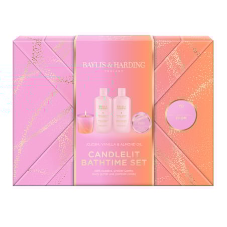 Dárková sada Jojoba, Vanilka & Mandlový olej Baylis & Harding - 4 ks