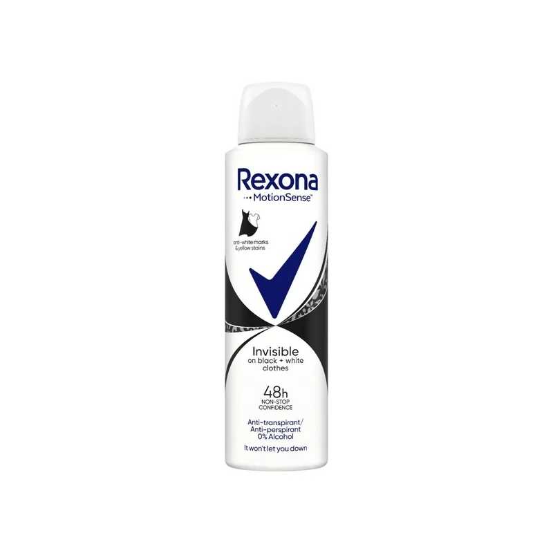 Antiperspirant ve spreji Motionsense Invisible Black+White Rexona - 150 ml