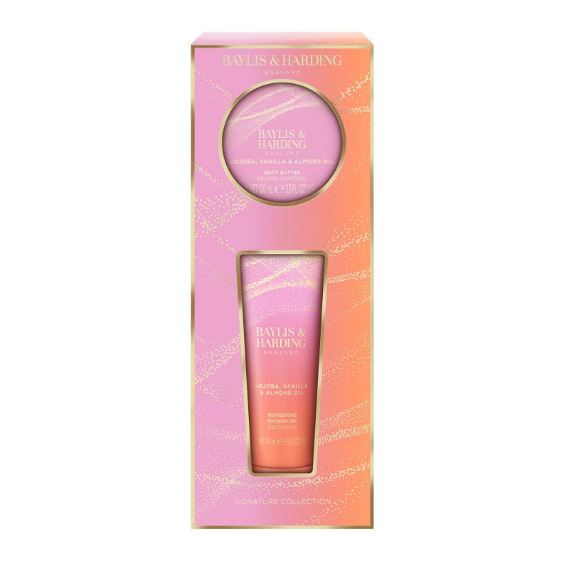 Dárková sada Jojoba, Vanilka & Mandlový olej Baylis & Harding - 2 ks