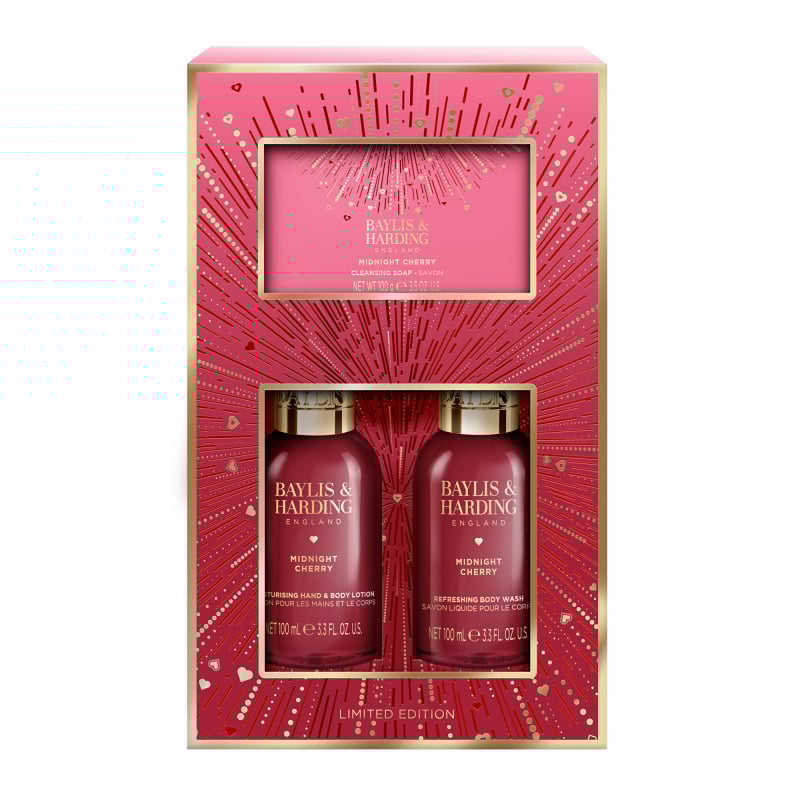 Dárková sada Midnight Cherry Baylis & Harding - 3 ks