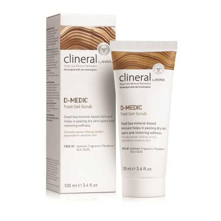Minerální peeling na nohy Clineral D-Medic (Foot Gel-Scrub) Ahava - 100 ml