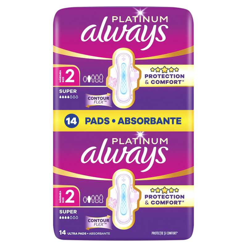 Hygienické vložky Ultra Platinum Super Duo Always - 14 ks Hygienické vložky Ultra Platinum Super Duo Always - 14 ks
