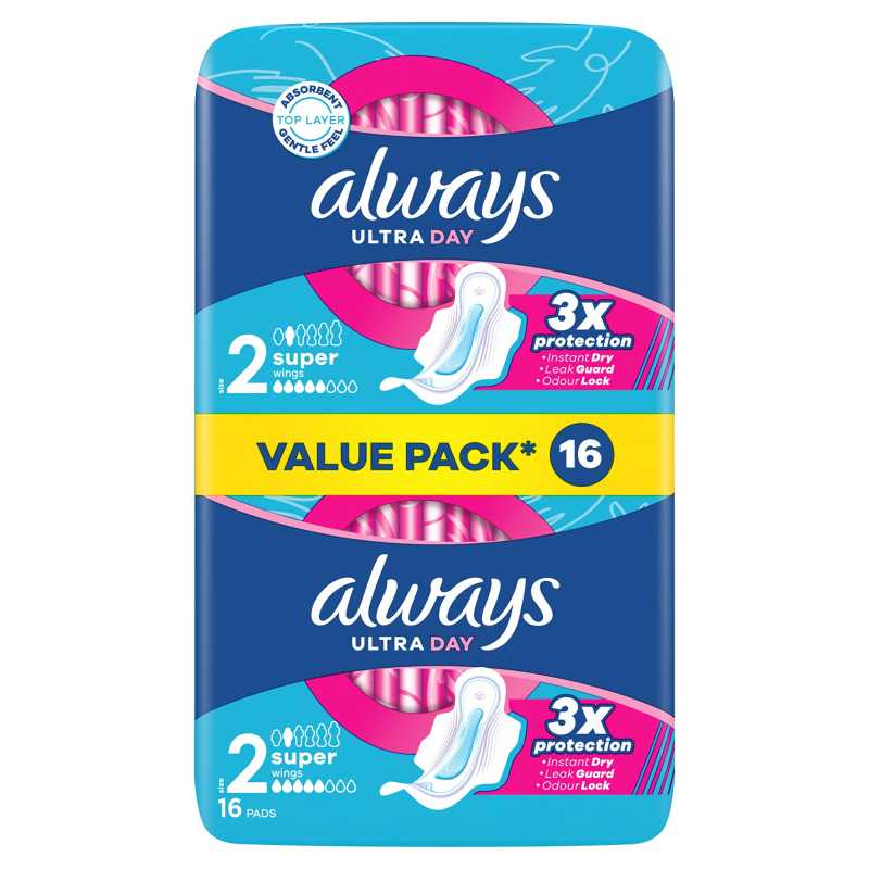 Hygienické vložky Ultra Day Super Duo Always - 16 ks Hygienické vložky Ultra Day Super Duo Always - 16 ks