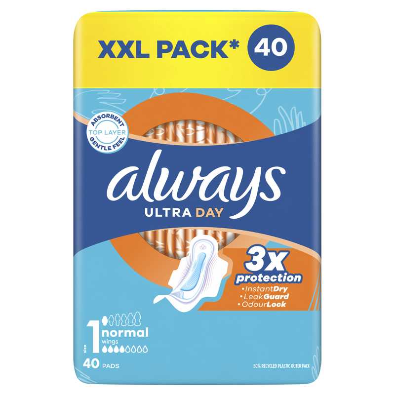 Hygienické vložky Ultra Day Normal Quatro Always - 40 ks Hygienické vložky Ultra Day Normal Quatro Always - 40 ks