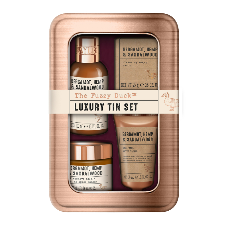 Dárková sada Bergamot, Konopí & Santal Baylis & Harding - 4 ks