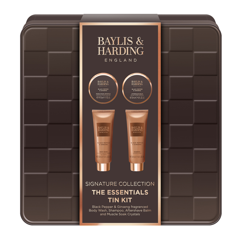 Dárková sada Černý pepř & Ženšen Baylis & Harding - 4 ks