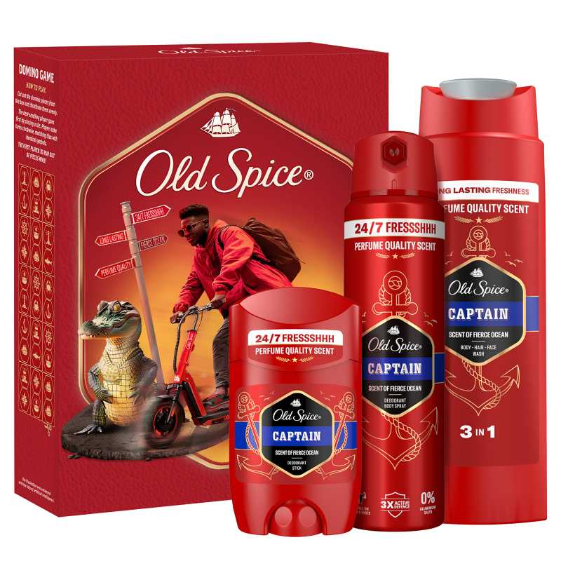 Dárková sada s dominem Captain Old Spice Dárková sada s dominem Captain Old Spice