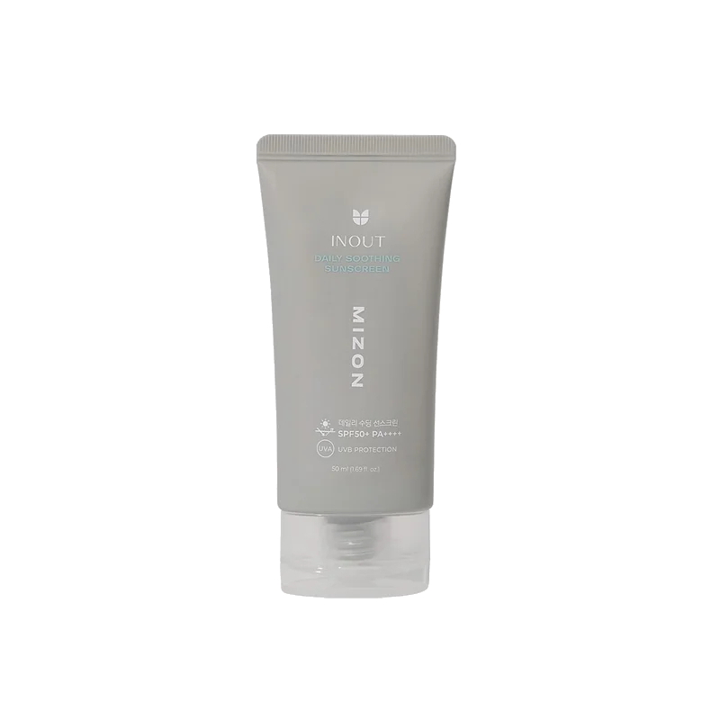 Zklidňující opalovací krém na obličej SPF 50+ PA++++ Inout (Daily Soothing Sunscreen) Mizon - 50 ml