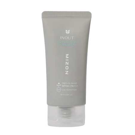 Zklidňující opalovací krém na obličej SPF 50+ PA++++ Inout (Daily Soothing Sunscreen) Mizon - 50 ml