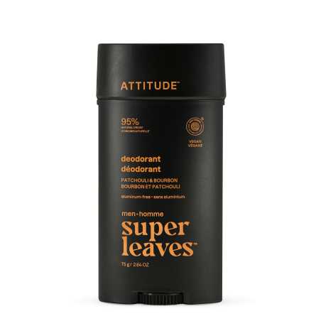 Přírodní pánský deodorant Super Leaves Patchouli & Bourbon (Deodorant) Attitude - 75 g