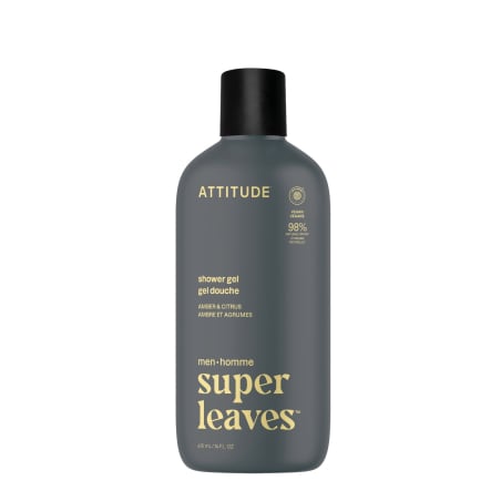 Pánský sprchový gel Super Leaves Amber & Citrus (Shower Gel) Attitude - 415 ml