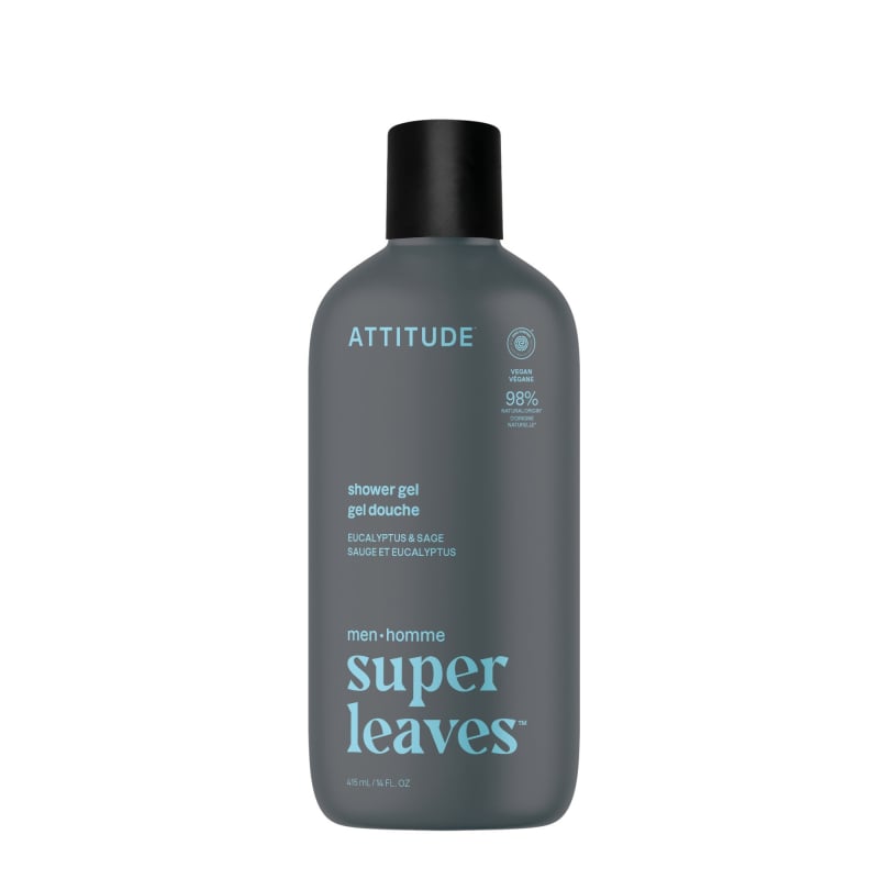 Pánský sprchový gel Super Leaves Eukalyptus & Sage (Shower Gel) Attitude - 415 ml