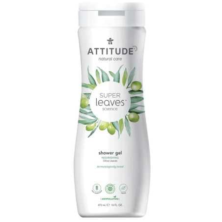 Přírodní sprchový gel Super Leaves Olive Leaves (Shower Gel) Attitude - 473 ml