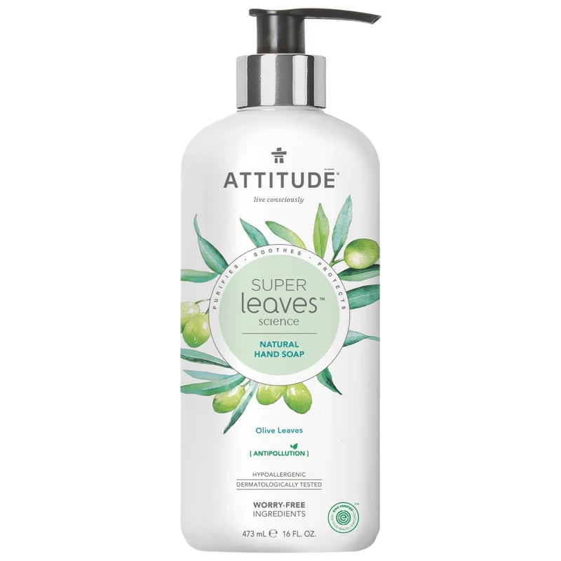 Přírodní mýdlo na ruce Super Leaves Olive Leaves (Hand Soap) Attitude - 473 ml