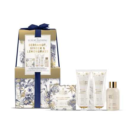 Dárková mini sada péče o tělo Bergamot, Zázvor & Lemongrass The Luxury Bathing Company - 5 ks