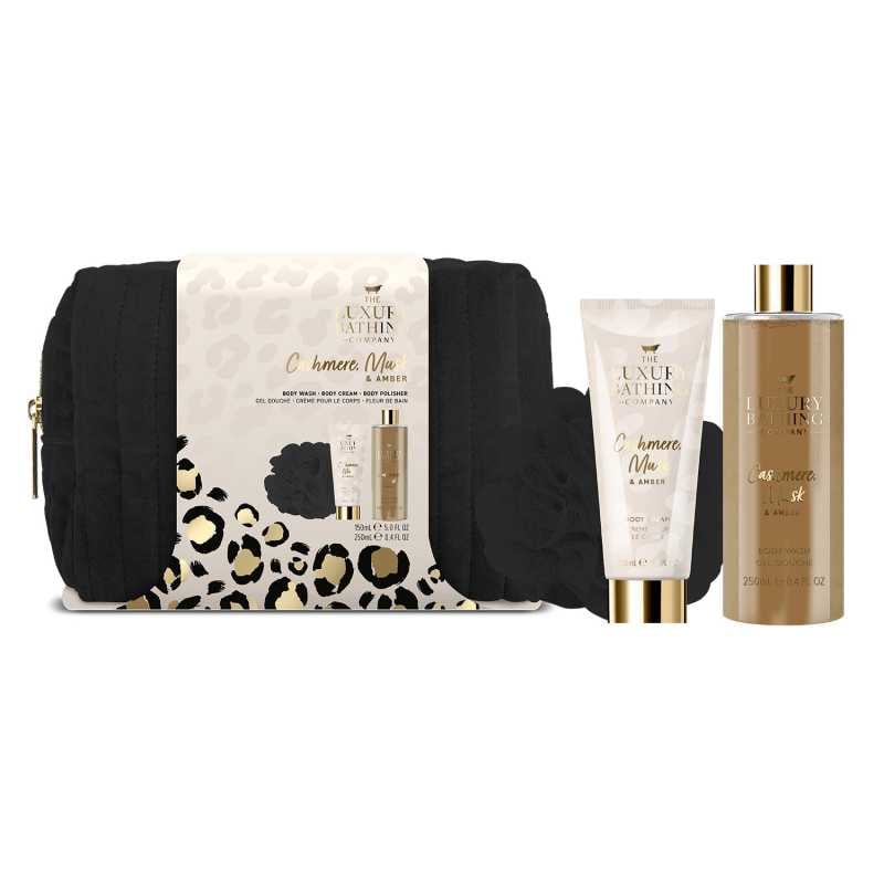 Dárková sada péče o tělo v kosmetické tašce Kašmír, Mošus & Ambra The Luxury Bathing Company - 3 ks Dárková sada péče o tělo v kosmetické tašce Kašmír, Mošus & Ambra The Luxury Bathing Company - 3 ks