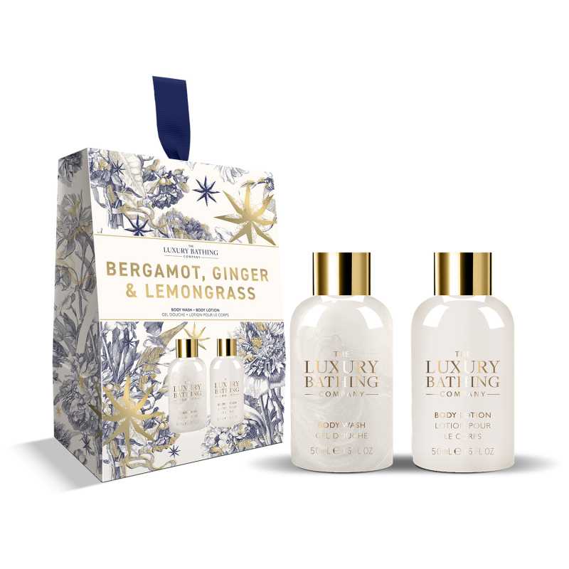Dárková mini sada péče o tělo Bergamot, Zázvor & Lemongrass The Luxury Bathing Company - 2 ks Dárková mini sada péče o tělo Bergamot, Zázvor & Lemongrass The Luxury Bathing Company - 2 ks
