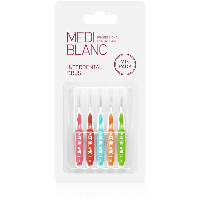 Mezizubní kartáček tvaru I Mix Mediblanc - 5 ks Mezizubní kartáček tvaru I Mix Mediblanc - 5 ks