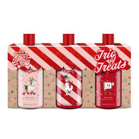 Dárková sada sprchových gelů Vánoční cukrovinky, Kakao & Vanilka The Luxury Bathing Company - 3 x 250 ml