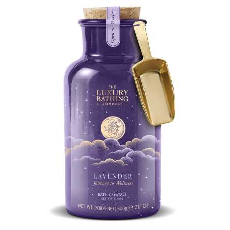 Krystaly do koupele Levandule (Bath Crystals) The Luxury Bathing Company - 600 g