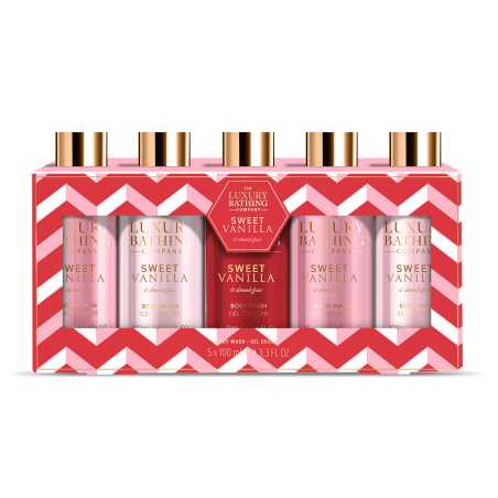 Dárková sada sprchových gelů Vanilka & Mandle The Luxury Bathing Company - 5 ks