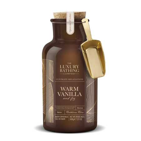 Krystaly do koupele v lahvi Vanilka (Bath Crystals) The Luxury Bathing Company - 600 g