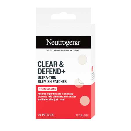 Ultratenké náplasti na nedokonalosti pleti Clear & Defend+ (Blemish Patches) Neutrogena - 24 ks