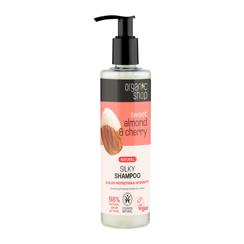 Hedvábný šampon Mandle a třešeň (Silky Shampoo) Organic Shop - 280 ml