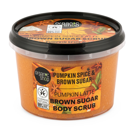 Cukrový tělový peeling Dýňové kořeněné latté (Body Scrub) Organic Shop - 250 ml