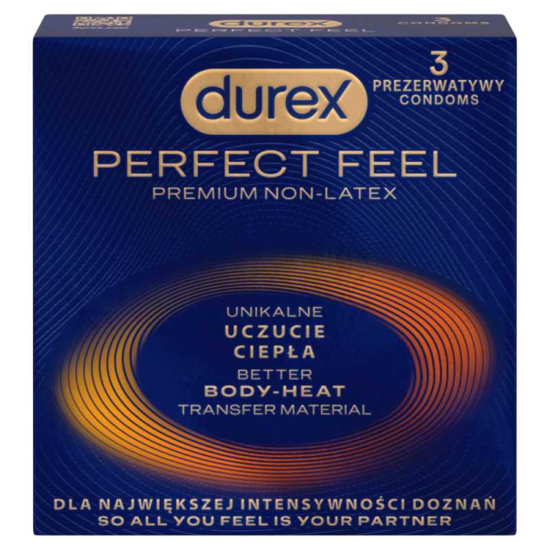 Kondomy Perfect Feel Durex / Varianta: 3 ks - 3 ks