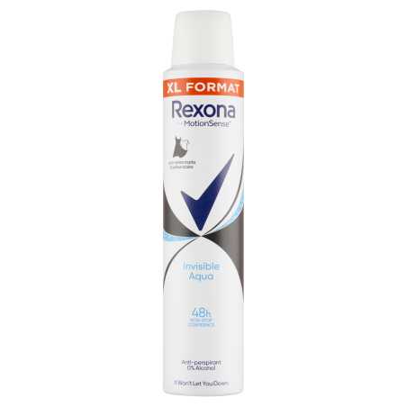 Antiperspirant ve spreji Motionsense Invisible Aqua Rexona - 200 ml