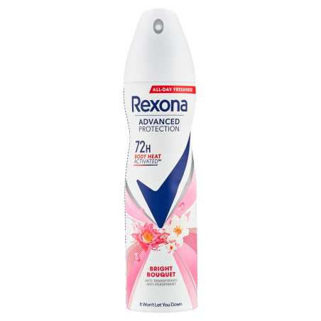 Antiperspirant ve spreji Advanced Protection Bright Bouquet Rexona - 150 ml