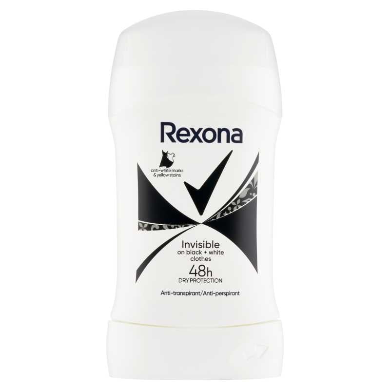 Tuhý antiperspirant Invisible Black & White Rexona - 50 ml