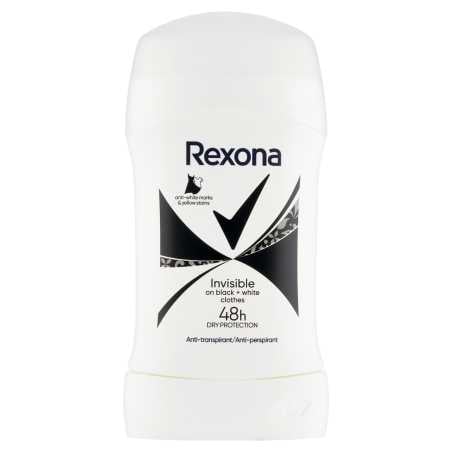 Tuhý antiperspirant Invisible Black & White Rexona - 50 ml