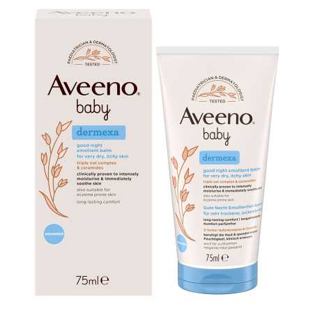 Emolienční balzám na dobrou noc Baby Dermexa (Emollient Balm) Aveeno - 75 ml