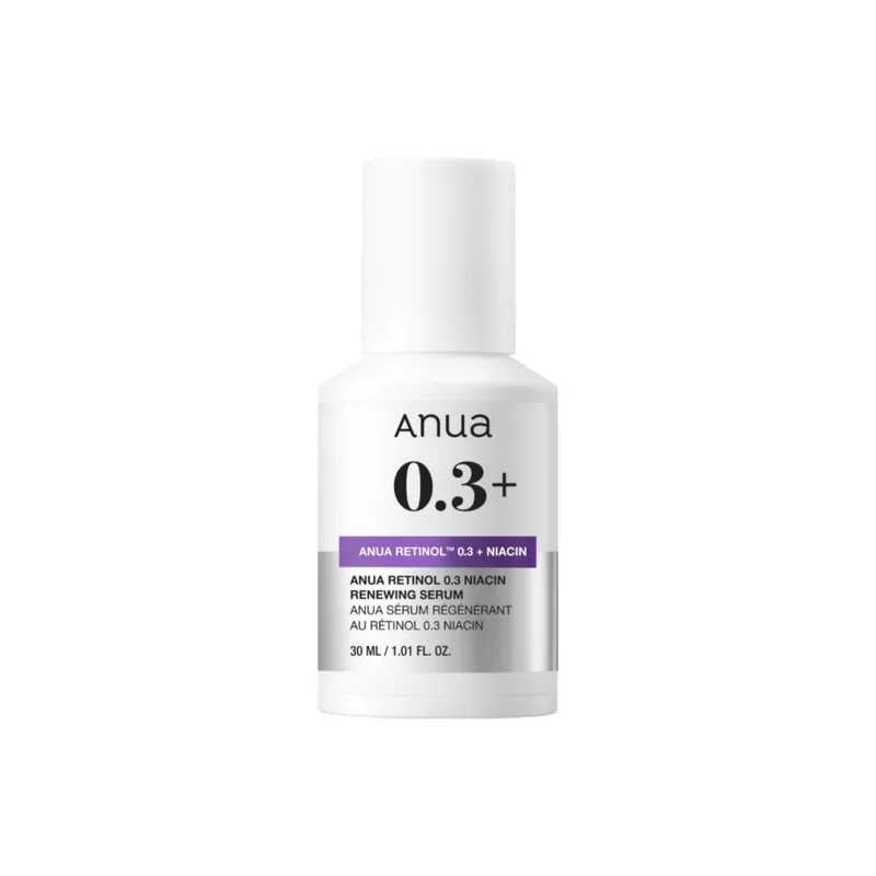 Obnovující pleťové sérum Nano Retinol 0.3% + Niacin (Renewing Serum) Anua - 30 ml Obnovující pleťové sérum Nano Retinol 0.3% + Niacin (Renewing Serum) Anua - 30 ml