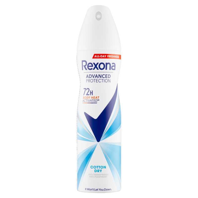 Antiperspirant ve spreji Advanced Protection Cotton Dry Rexona - 150 ml