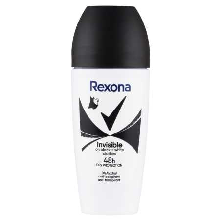 Kuličkový antiperspirant Invisible Black + White Rexona - 50 ml