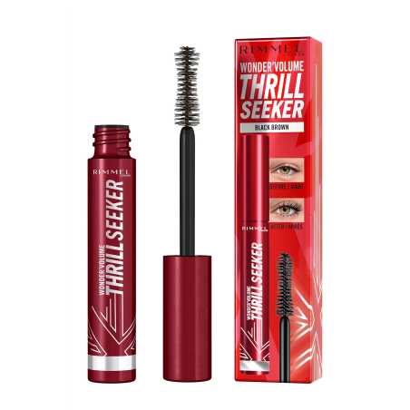 Objemová řasenka Wonder´Volume Thrill Seeker Pitch (Mascara) Rimmel / Odstín: Black - 8 ml