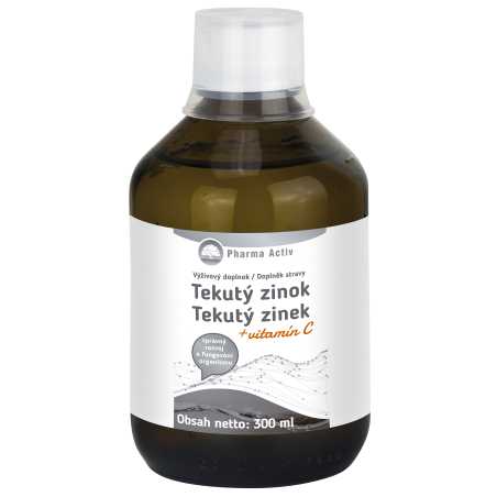 Tekutý Zinek + Vitamín C Pharma Activ - 300 ml