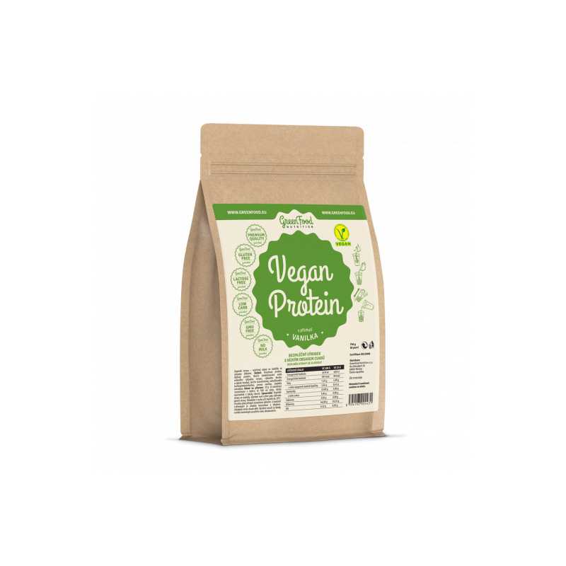 Nutrition Vegan protein příchuť vanilka Greenfood - 750 g